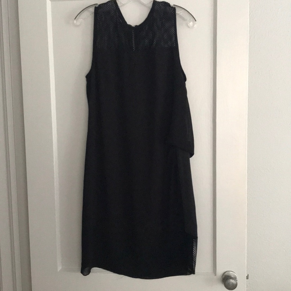 Black silk dress